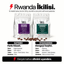 Görseli Galeri görüntüleyiciye yükleyin, Nitelikli Rwanda İkilisi – bilgi kartı: iki kahvenin işleme, rakım ve tadım bilgileri – Mode On Coffee Co.