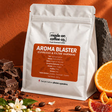 Görseli Galeri görüntüleyiciye yükleyin, Aroma Blaster – Filtre ve Espresso Harmanı – çikolata, portakal ve portakal çiçeğiyle kahve paketi – Mode On Coffee Co.