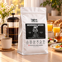 Görseli Galeri görüntüleyiciye yükleyin, Morning Mode – Etiyopya Filtre ve Espresso Kahve – 1 kg paket ile kahvaltı masasında French press – Mode On Coffee Co.