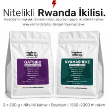 Görseli Galeri görüntüleyiciye yükleyin, Nitelikli Rwanda İkilisi – Gatsibo ve Nyamasheke 200 g paketleri – Mode On Coffee Co.
